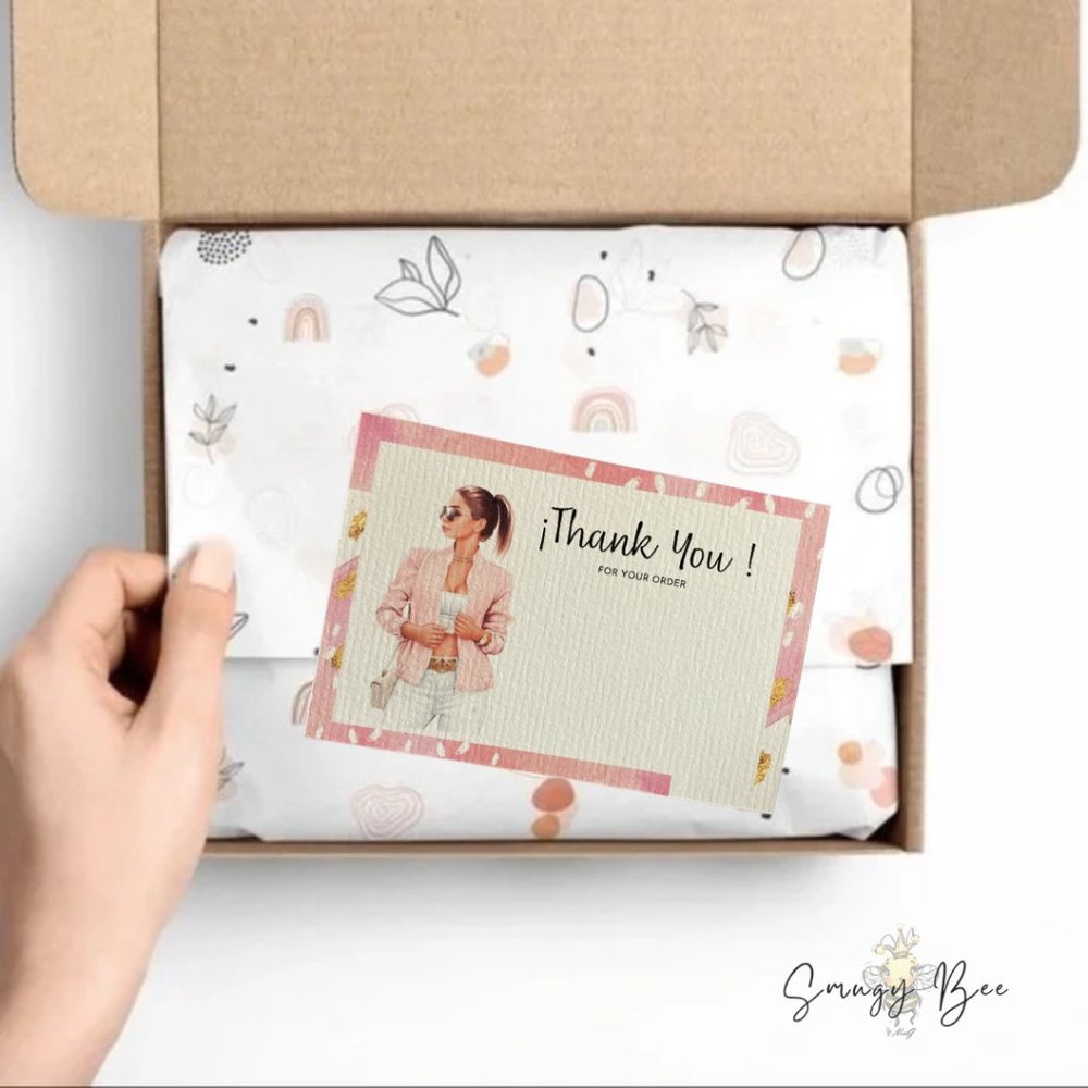 Thank You  Cards For Packaging Insert